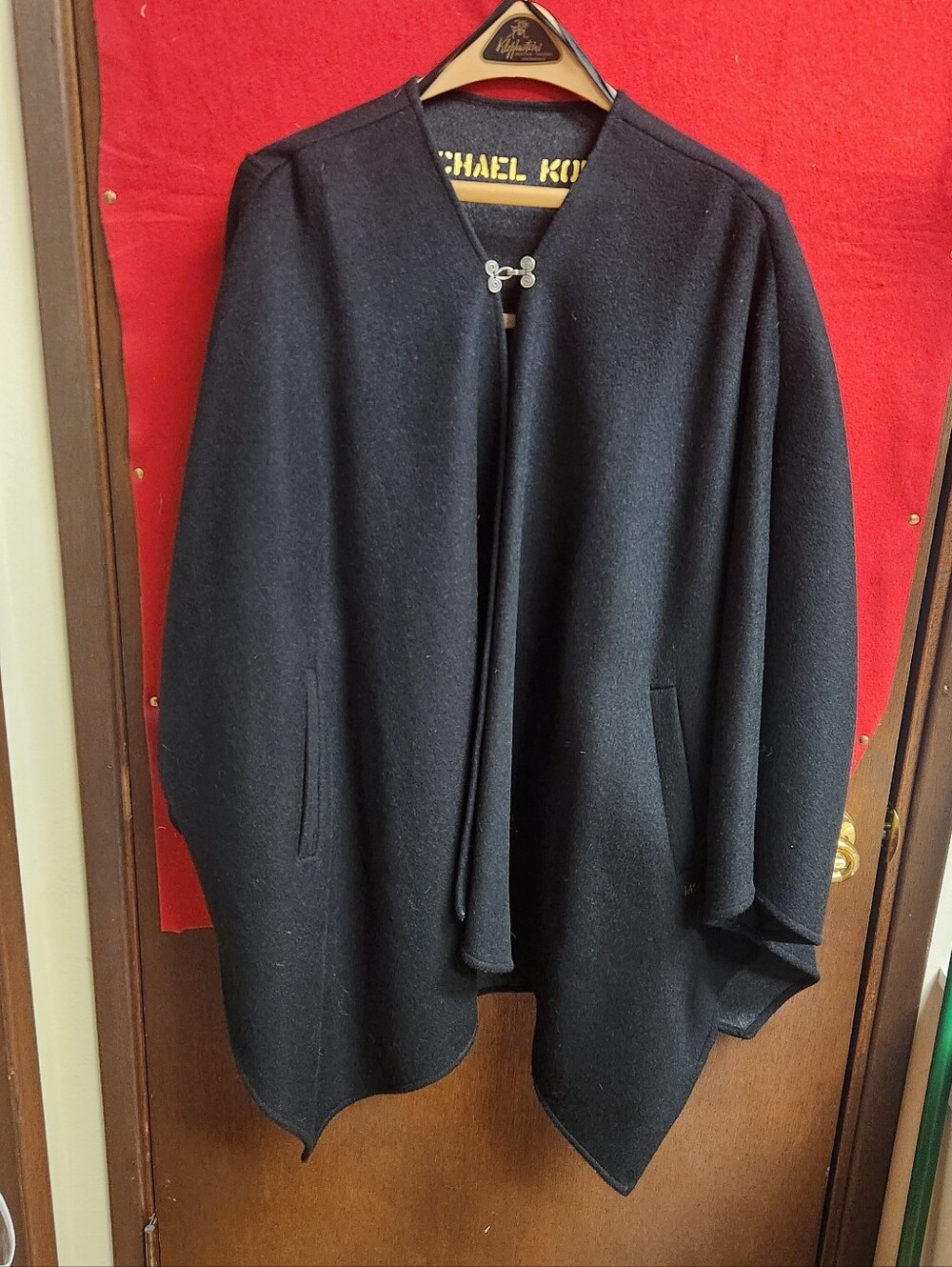 Michael Kors Women’s Black Wool Cape